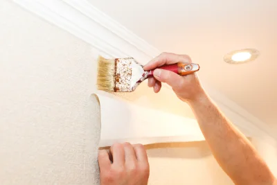 Pose de papier peint à Cabourg — revêtements muraux et toiles de verre